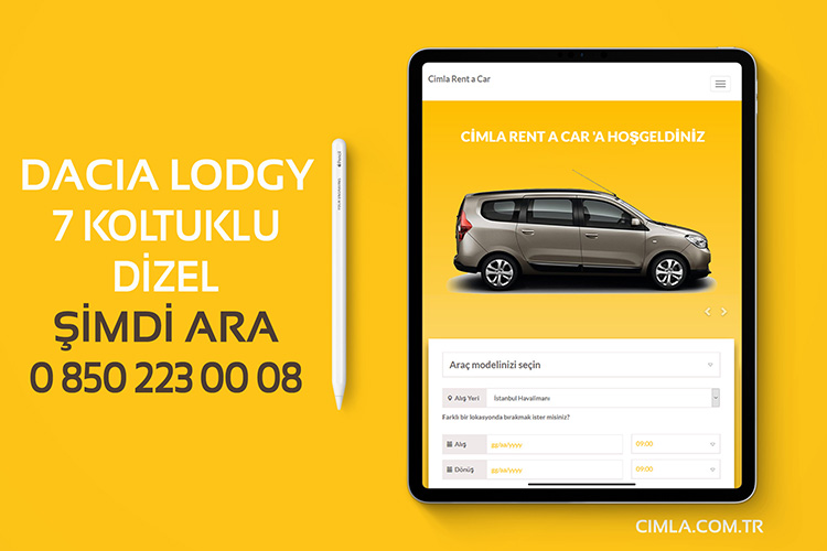 Dacia Lodgy Dizel 7 Koltuklu Kiralama