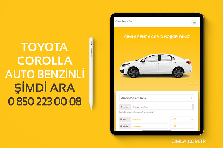 Toyota Corolla Benzinli Otomatik Kiralama